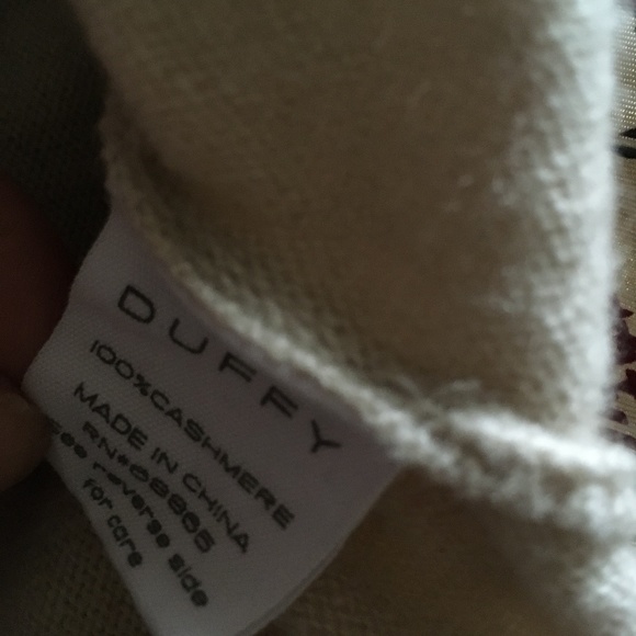 DUFFY 100% Cashmere Scrunch Turtleneck Beige Sweater S - Picture 4 of 4